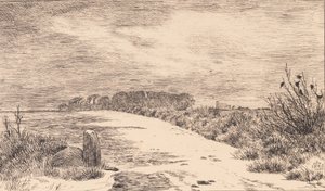 À Himlingøje, paysage d