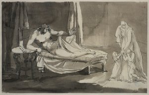 A une tendre vision. Feuille 8 de la suite de la mélancolie - Johan Tobias Sergel