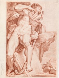 Polyphemus spielt die Panflöte