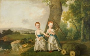 Portrait des enfants Blunt, 1766-80