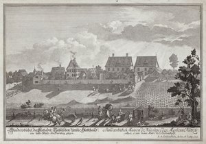 Sundersbuhl, résidence de la famille Nutzel, près de Nuremberg - Johann Adam Delsenbach