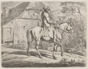 Marchand de bétail à cheval - Johann Adam Klein
