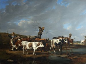 Troupeau de vaches - Johann Alexander Dallinger von Dalling