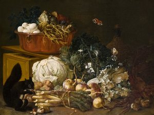 Nature morte avec écureuil