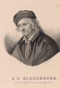 Portrait du compositeur Johann Philipp Kirnberger 1721-1783 - Johann Andreas Hatzfeld