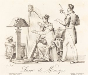 Leçon de musique - Johann Anton André