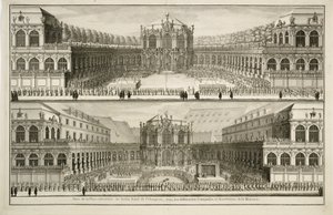 Vue du jardin royal de l
