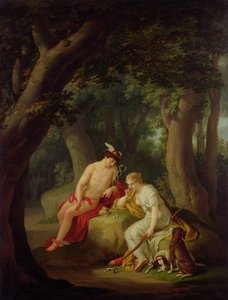 Diane et Mercure jouant aux dés, vers 1788-90
