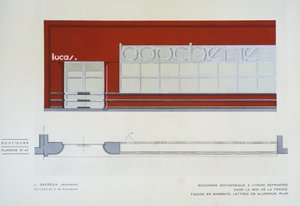 Boucherie Isothermique à Vitrine Réfrigérée, L Savreux, Boutiques, Henry Delacroix, Éditions S De Bonadona, Paris, fin des années 1920, Pochoir - Johann Baptist Edler von Lampi