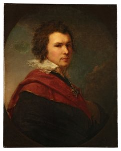 Portrait du poète russe Apollon Maikov - Johann Baptist II Lampi