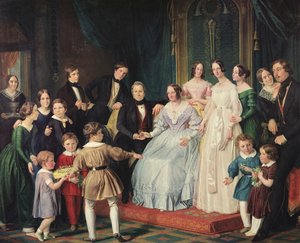 La famille Neuss, 1842 - Johann Baptist Joseph Bastine