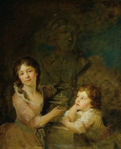 Deux enfants de la famille des comtes Thomatis