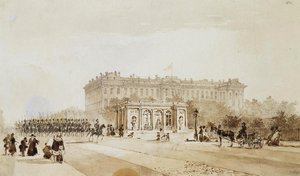Vue du Palais Anichkov à Saint-Pétersbourg - Johann Baptist Weiss