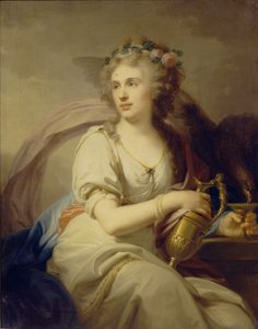 Portrait de la princesse Ekaterina Fyodorovna Dolgorukova 1769-1849 en Hébé - Johann Baptist von Lampi the Elder