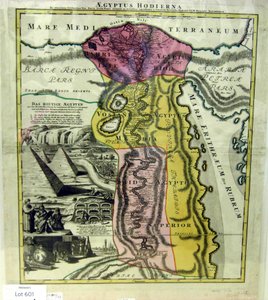Aegyptus Hodierna, carte de l
