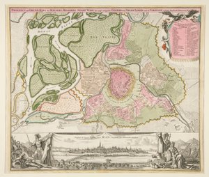 Carte de Vienne - Johann Baptista Homann