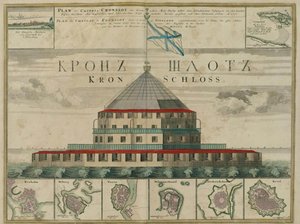 Plan de la forteresse de Kronstadt, 1750