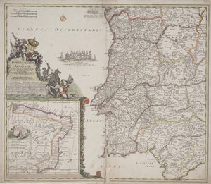 Portugal et Algarve (Portugallia et Algarbiae), c.1704 - Johann Baptista Homann