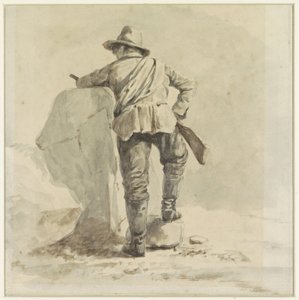 Garçon au repos, vu de dos - Johann Bernard Klombeek