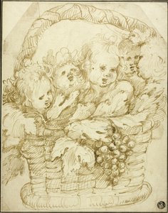 Panier de Cupidons - Johann Boeckhorst