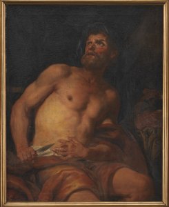 La mort de Caton le Jeune - Johann Carl Loth