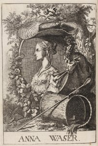 Anna Waser par Füssli, 1757 - Johann Caspar Füssli
