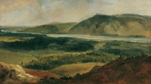 Paysage du Danube vu de Bisamberg - Johann Christian Brand