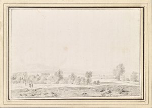 Paysage avec village