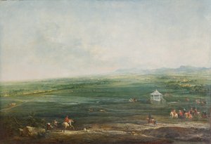 Laxenburg depuis le pavillon de Münkendorf vers le sud-ouest - Johann Christian Brand