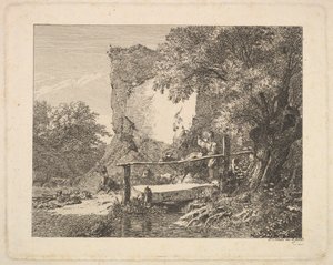 Un garçon avec trois chèvres - Johann Christian Erhard