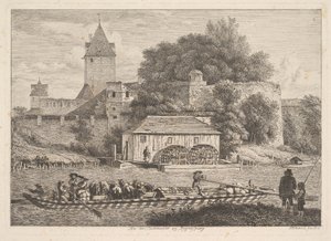 Le Mur de la ville de Regensberg, 1817 - Johann Christian Erhard