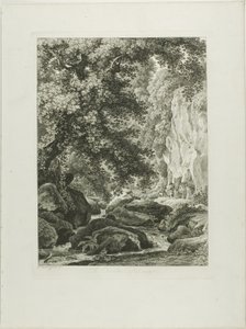 À Civita Castellana, de Malerisch Radierte Prospekte aus Italien - Johann Christian Reinhart