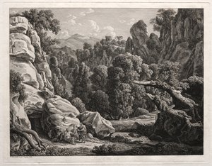 Paysage héroïque : Paysage avec la tentation du Christ