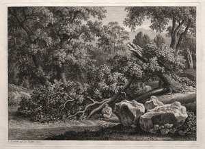 Paysage héroïque : Le satyre jouant de la flûte, 1795 - Johann Christian Reinhart