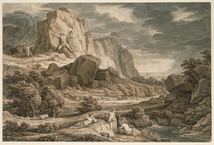 Paysage héroïque avec Prométhée - Johann Christian Reinhart