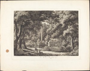 Dans la villa Borghese - Johann Christian Reinhart