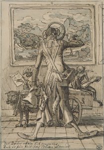 J C Reinhart Caricature de Ludwig Schorn 1833 - Johann Christian Reinhart