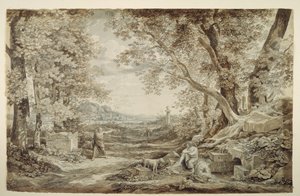 Paysage avec monuments antiques («L
