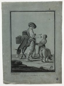 Paysan colporteur de pommes