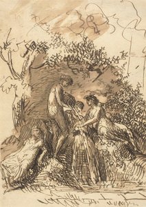 Jeunes filles à une fontaine - Johann Christian Reinhart