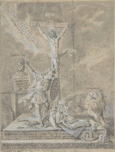 Allégorie des vertus chrétiennes, 1746 - Johann Elias Ridinger