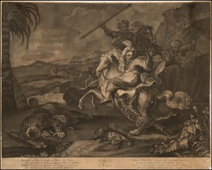 Ca. 1770 mezzotinte allégorique de l