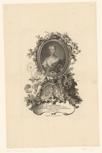 Portrait de Juliana Maria van Sleeswijk Hollsteyn - Johann Esaias Nilson
