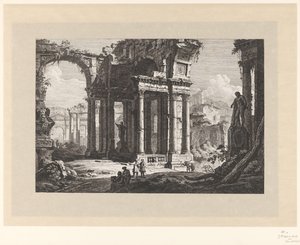 Ruines avec l