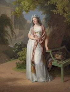 Portrait de la margravine Luise von Anhalt-Dessau (Louise de Brandebourg-Schwedt) - Johann Friedrich August Tischbein