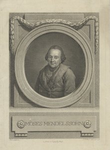 Portrait de Moses Mendelssohn 1729-1786, 1772 - Johann Friedrich Bause