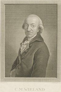 Portrait du poète et écrivain Christoph Martin Wieland 1733-1813