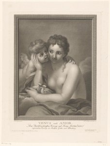 Vénus et Amour - Johann Friedrich Bause