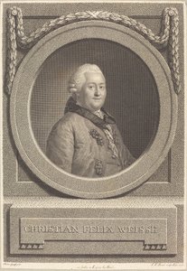 Christian Weisse - Johann Friedrich Bause after Anton Graff