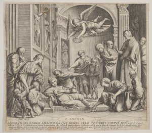 La mort de Sainte Cécile, vers 1640-60 - Johann Friedrich Greuter
